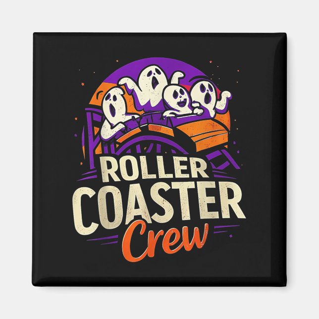 Roller Underlägg Boo Crew Funny Halloween Ghost Am Magnet (Framsidan)