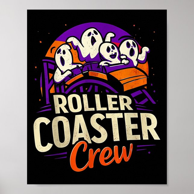 Roller Underlägg Boo Crew Funny Halloween Ghost Am Poster (Framsidan)