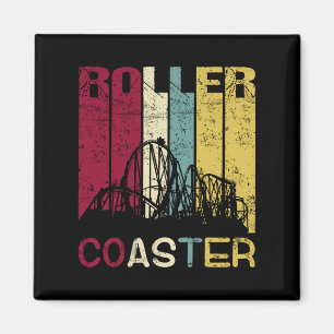 Roller Underlägg Retro Vintage Silhouette-gåva Magnet