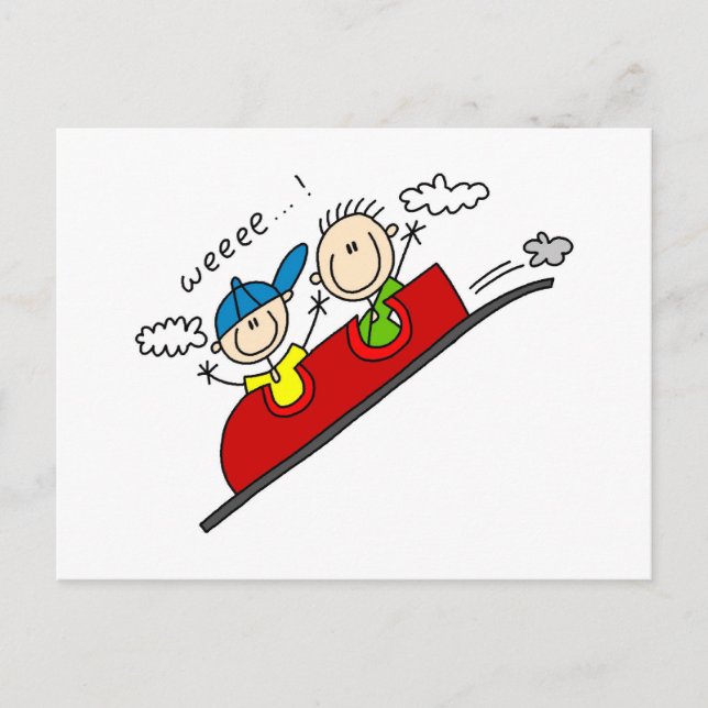 Roller Underlägg Ride Tshirts och Gifts Vykort (Framsida)