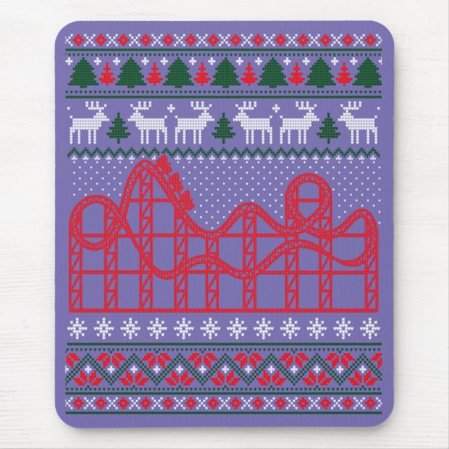 Roller Underlägg Scene Ugly jul Sweater Musmatta (Framsidan)