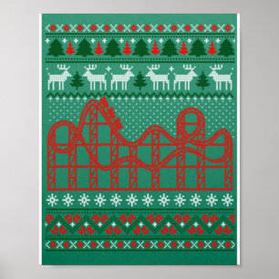 Roller Underlägg Scene Ugly jul Sweater Poster