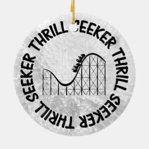 ROLLER UNDERLÄGG THRILL SEEKER JULGRANSPRYDNAD KERAMIK