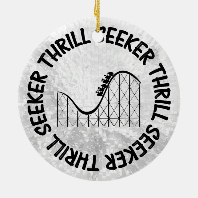 ROLLER UNDERLÄGG THRILL SEEKER JULGRANSPRYDNAD KERAMIK (Baksidan)