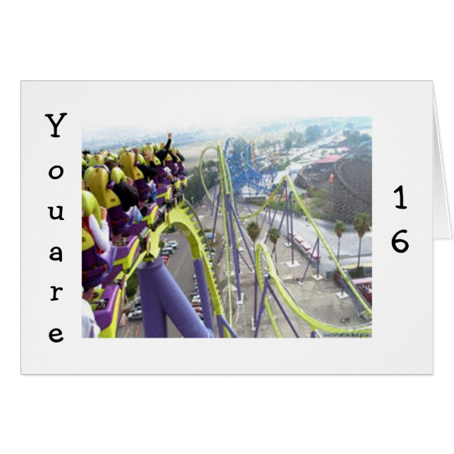 ROLLER UNDERLÄGG TRILLERNA FÖR 16 ÅR GAMLA HÄLSNINGSKORT (Framsidan Horizontal)