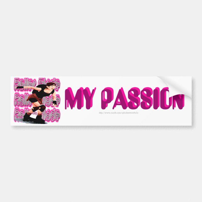 Rollerbladebildekal: MIN PASSION Bildekal (Framsidan)