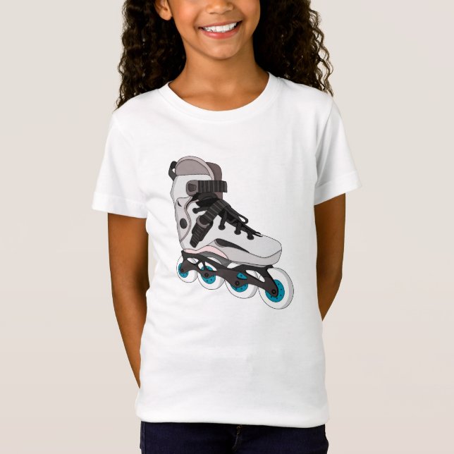 Rollerblades Rollerskates Inline Skates Art T Shirt (Framsida)
