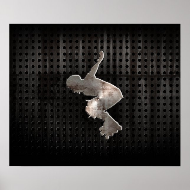 Rollerblading; Coola Black Poster (Framsidan)