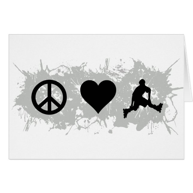 Rollerblading Hälsningskort (Framsidan Horizontal)