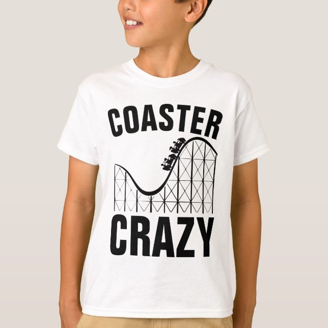 ROLLERCOASTER CRAZY T-Shirts (Framsida)