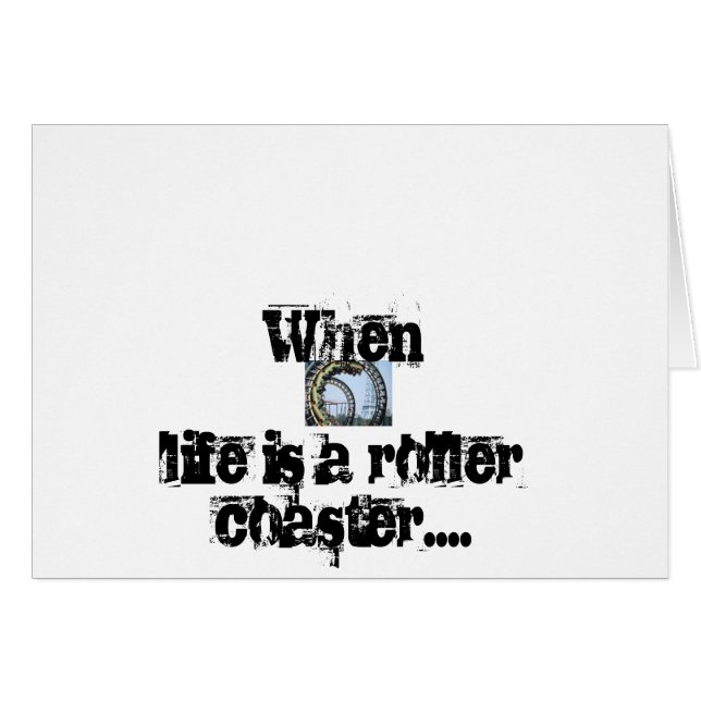 ROLLERCOASTER                                … HÄLSNINGSKORT (Framsidan Horizontal)