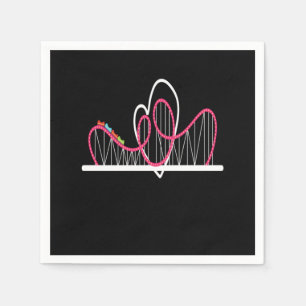 Rollercoaster Heart Amusement Park Pappersservett