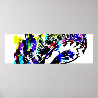 ROLLERCOASTER-MULTIFÄRGAD POSTER