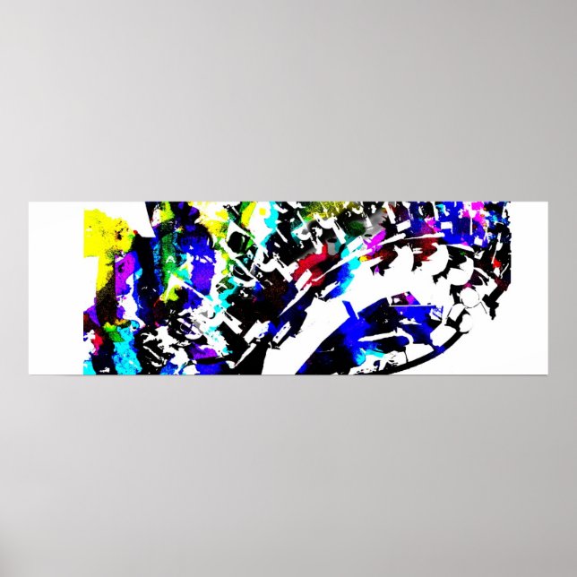 ROLLERCOASTER-MULTIFÄRGAD POSTER (Framsidan)