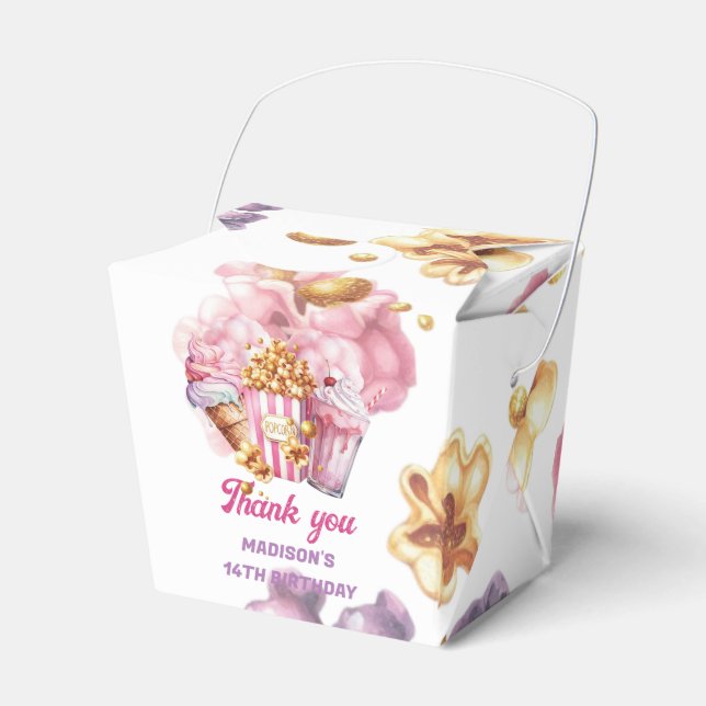 Rollercoaster Popcorn-Roligt för Anpassningsbar oc Presentaskar (Framsidan Sidan)