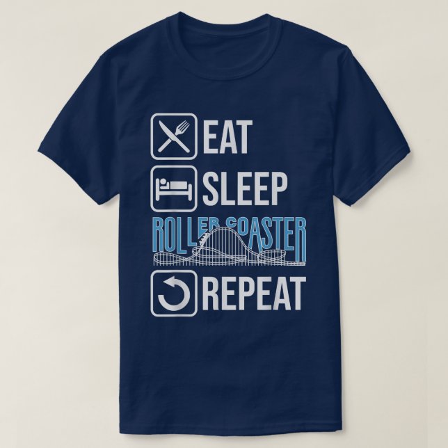 Rollercoaster Rollercoaster Amusement Park Gift Fa T Shirt (Design framsida)