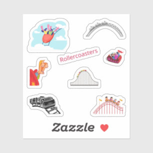 Rollercoaster Stickers Klistermärken
