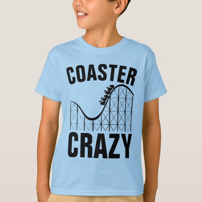 ROLLERCOASTER UNDERLÄGG CRAZY T-Shirts (Framsida)