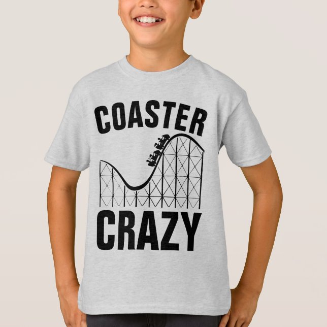 ROLLERCOASTER UNDERLÄGG CRAZY T-Shirts (Framsida)