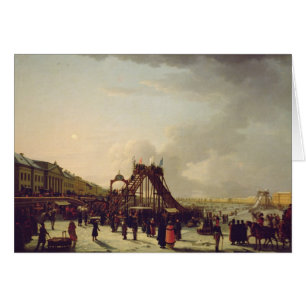 Rollercoastersna på Nevaen i St. Hälsningskort