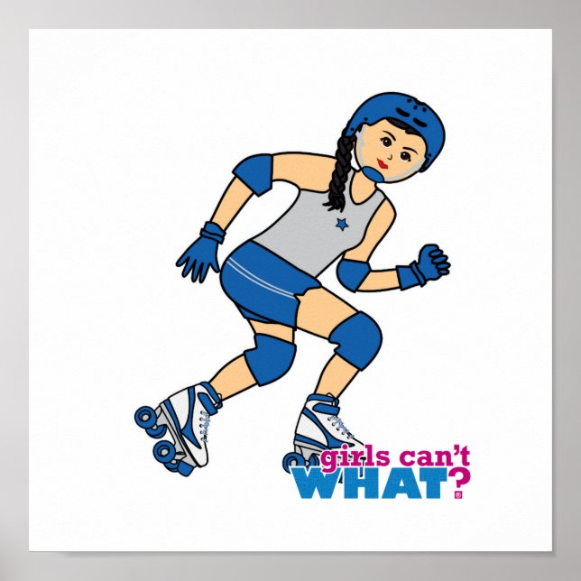 Rollerderby Girl - Medium Poster (Framsidan)