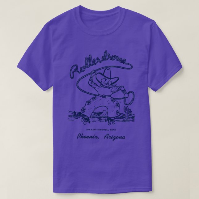 Rollerdrome Phoenix Arizona Vintage Roller Rink T Shirt (Design framsida)