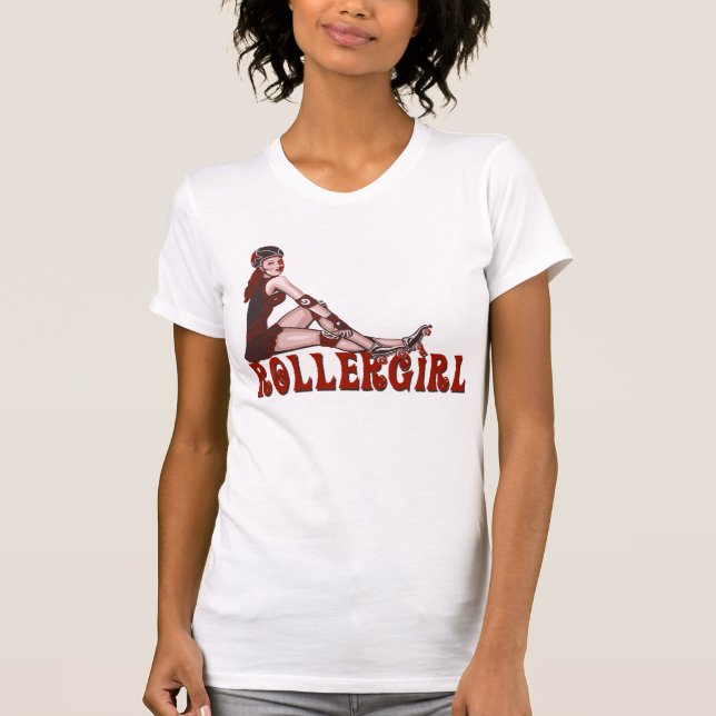Rollergirl jammerutslagsplats t shirt (Framsida)