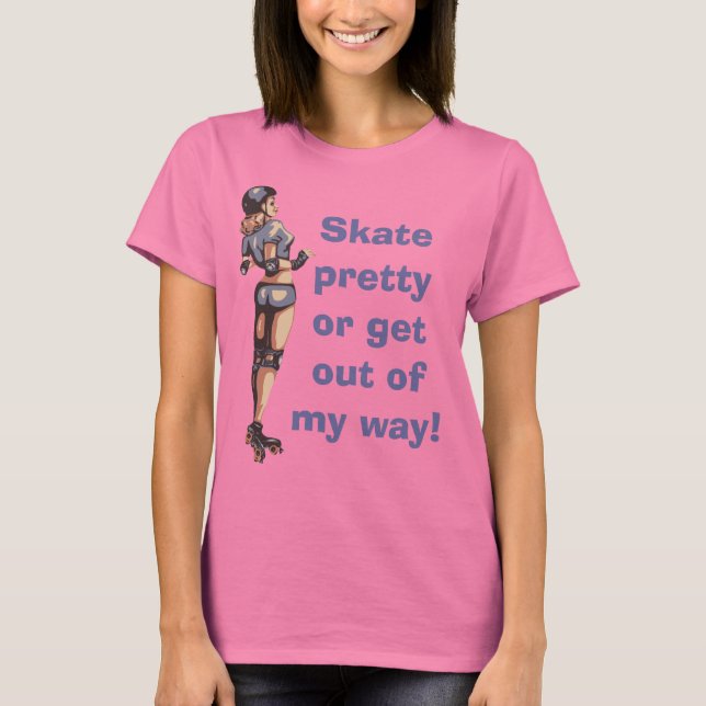 Rollergirl T Tee Shirt (Framsida)