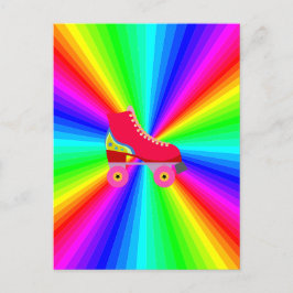 Rollerskate on Färg Spectrum Radial Vykort