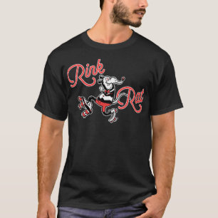 RollerSkating Funky Rink Råtta Retro 60s T Shirt