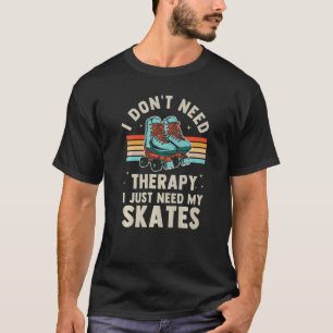 Rollerskating Inline Skates Roller 70s Party Vinta T Shirt