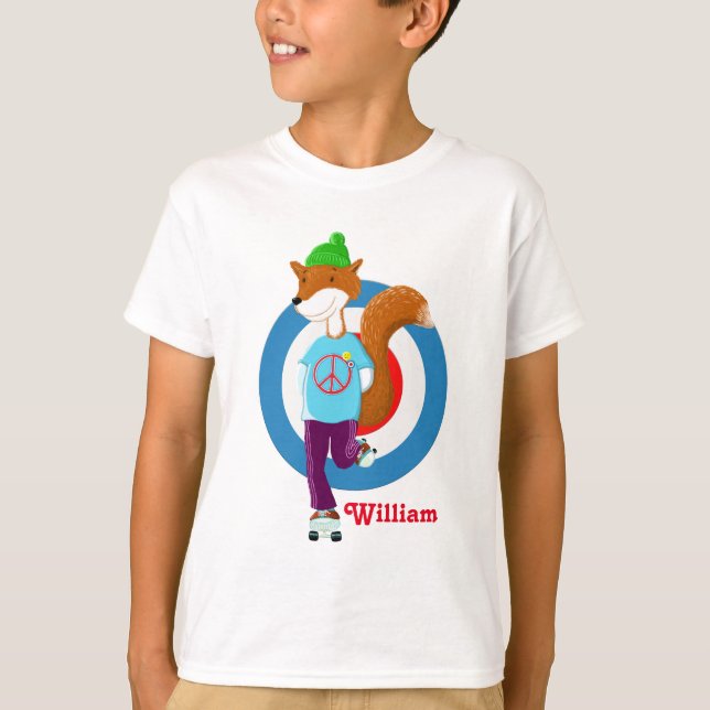 Rollerskatingräv T Shirt (Framsida)