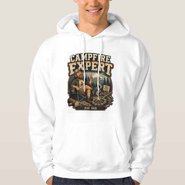 Rollexpert rolig camping hoodie utomhuspresent (Framsida)