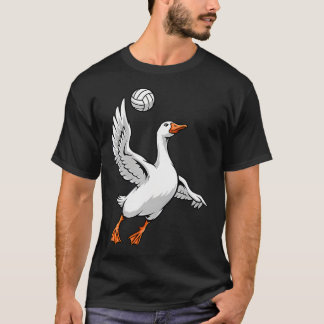 Rolleyballsgås Roligt Djur Spikare T Shirt