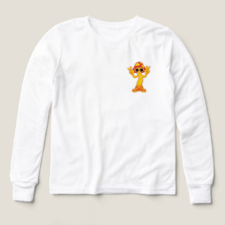 Rollig grafisk överdel i fickstil t shirt