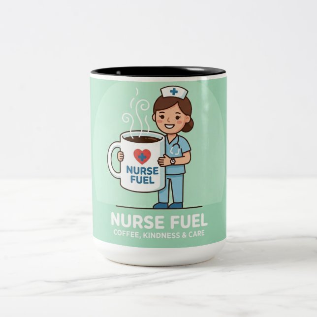 Rollig kaffemugg för sjuksköterska – Present till  (Center)