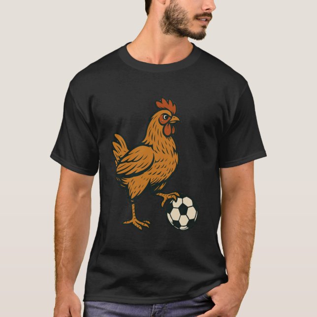 Rollig Kycklingfotboll T Shirt (Framsida)