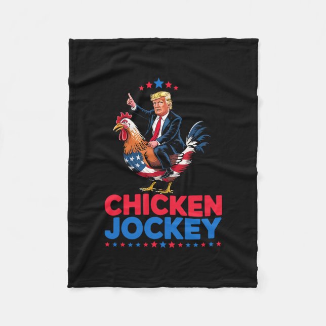 Rollig Kycklingjockey Trump Meme  Fleecefilt (Framsidan)