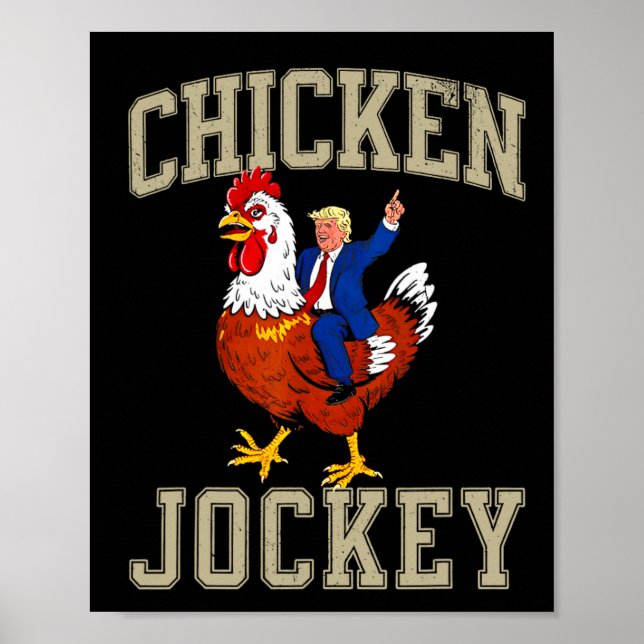 Rollig kycklingjockey Trump  Poster (Framsidan)