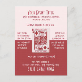 Rollig Spelkvällsfest Inbjudan Vykort