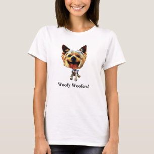 Rollig Yorkshire Terrier Damtröja T Shirt