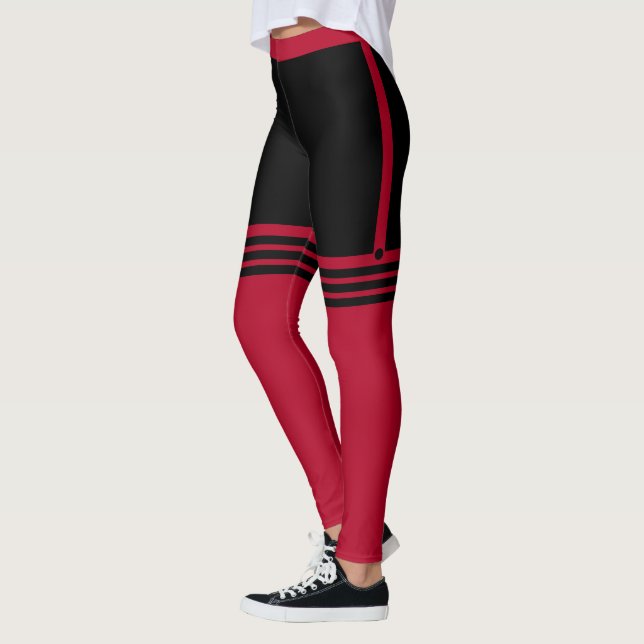 Rolliga julklädningsleggings Falska över knästrump Leggings (Vänster)