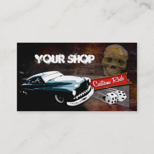 Rollin benar ur hot rods visitkort