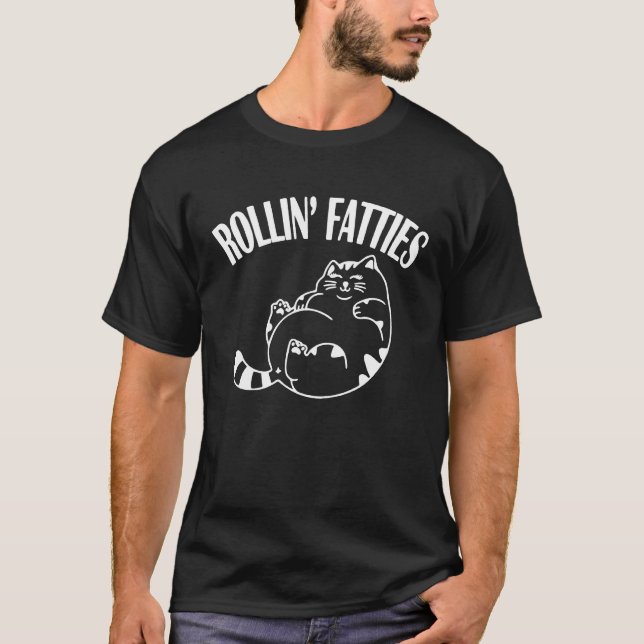Rollin Fatties  tjocka kattunge T Shirt (Framsida)