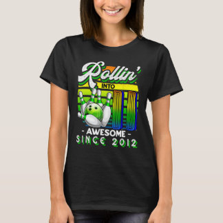 Rollin i 11 Fantastisk 2012 Retro Bowling 11:e Bi T Shirt