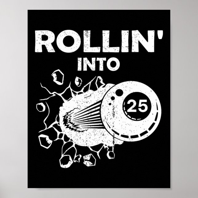 Rollin i 25 miljardklassen 25:e födelsedagseftermi poster (Framsidan)