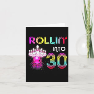 Rollin i 30 Bowling Födelsedagsfest 30th Birthda Kort