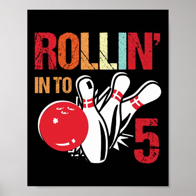 Rollin i 5 Födelsedagsfest Bröstning 5: e födelsed Poster (Framsidan)