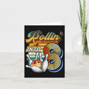 Rollin i 8 Födelsedagsfest 8 Födelsedag Kort