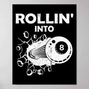 Rollin i 8 miljardsteg 8:e födelsedagsefallande Bi Poster